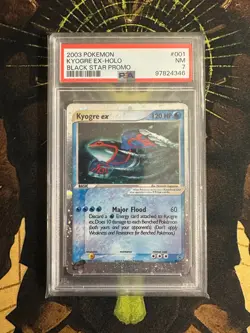 Pokemon Kyogre ex 001 Promo Holo PSA 7 - Image 1