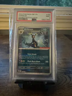 PSA 9 - 2023 Pokemon OBF En-Obsidian Flames 130 Umbreon | Gamestop Exclusive - Image 1