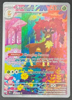 Deerling 165 & Sawsbuck 166 Pokemon SV05: Temporal Forces Illustration Rare NM - Image 2