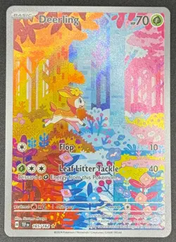 Deerling 165 & Sawsbuck 166 Pokemon SV05: Temporal Forces Illustration Rare NM - Image 4