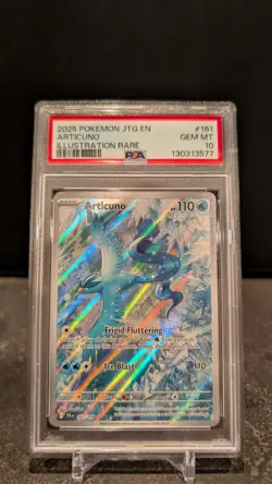 2025 Pokemon Journey Together Articuno Illustration Rare 161/159 PSA 10 Gem Mint - Image 2