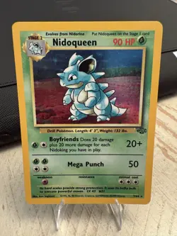 Pokemon TCG Nidoqueen Jungle 7/64 Holo Unlimited Holo Rare - Image 1