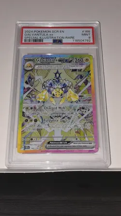 2024 POKEMON SCR EN GALVANTULA EX SPECIAL ILLUSTRATION RARE #168 PSA 9 MINT - Image 1