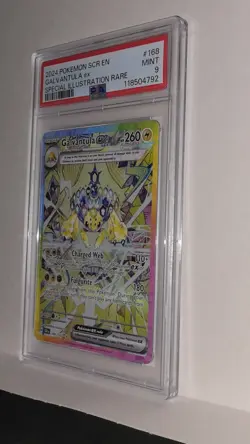 2024 POKEMON SCR EN GALVANTULA EX SPECIAL ILLUSTRATION RARE #168 PSA 9 MINT - Image 4
