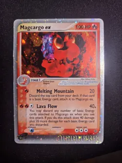 Pokemon TCG Magcargo ex 95/97 Dragon Holo HP - Image 1