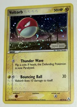 Voltorb 68/92 Pokemon 2006 Legend Maker Reverse Holo Stamped SWIRL LP - Image 1