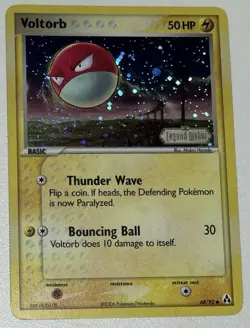 Voltorb 68/92 Pokemon 2006 Legend Maker Reverse Holo Stamped SWIRL LP - Image 3