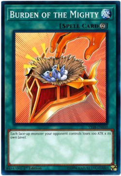 Yu-Gi-Oh! - 3X Burden of the Mighty - YS18-EN030 - Common - 1st Ed - NM/M - NEW - Image 1