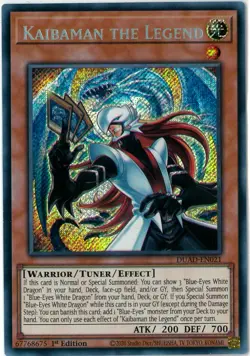 YuGiOh Kaibaman the Legend Secret Rare 1st Duelist's Advance DUAD-EN021 English - Image 1