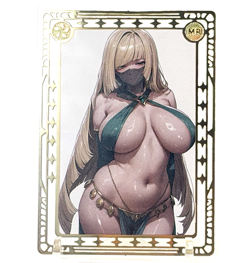 Goddess Story: Lusamine Spicy Metal Anime Waifu CCG Card - Image 2
