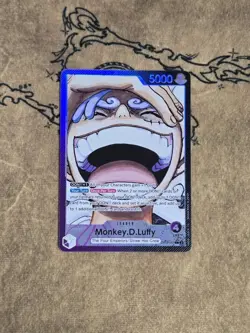 One Piece Card Game Monkey.D.Luffy OP09-061 Parallel Leader Rare NM English - Image 1