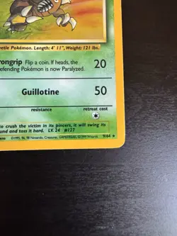 Pinsir 9/64 Holo Rare No Symbol Error Jungle Pokemon Card LP - Image 4