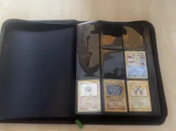 Incomplete 1999 WOTC BASE SET JUNGLE FOSSIL Pokemon Cards Charizard holo binder - Image 2