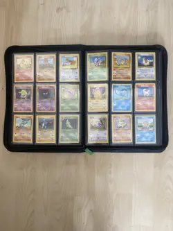 Incomplete 1999 WOTC BASE SET JUNGLE FOSSIL Pokemon Cards Charizard holo binder - Image 5