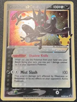 Gold Star Greninja SWSH144 Promo Pokemon Card Holo Foil Rare Near Mint - Image 1