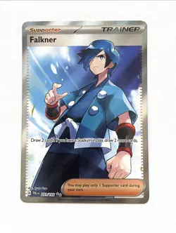 Pokemon Falkner 251/193 Full Art Trainer Paldea Evolved Pokemon Card NM - Image 1