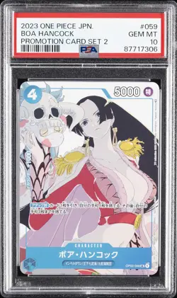 2023 ONE PIECE JPN PROMOS PROMOTION CARD SET 2 #059 BOA HANCOCK PSA 10 - Image 1
