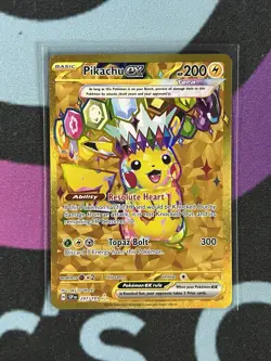 Pikachu ex 247/191 Surging Sparks 2024 SSP Secret Holo Pokemon Card TCG - Image 1