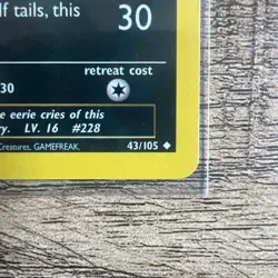 Pokemon TCG Houndour Neo Destiny Card 43/105 Unlimited Uncommon NM-MINT Vintage - Image 4