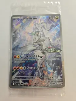 N’s Reshiram (Journey Together Stamped) 167/159 Promo Card - Sealed - Image 1