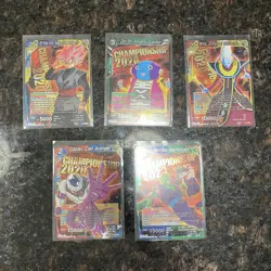 Championship 2020 Foil Lot of 5 Dragon Ball Super Card Game | LP/NM - Image 1