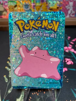 Ditto #132 - Vintage Vending Machine Prism Sticker 2000 - Pokemon Card - Image 1
