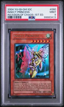 Yugioh Lot Of PSA 9/10 Tribute To Doomed, Insect Princess, Double Spell Card D - Image 1
