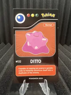 Ditto #132 - Pokedex Black Kanto 2024 - Pokemon Card NM - Image 1