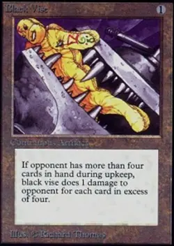 1 x Black Vise - Unlimited - Heavy Play - MTG - Image 1