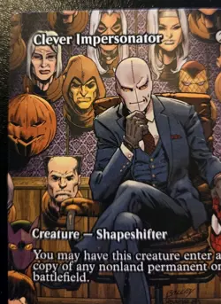 Clever Impersonator (Borderless) 0008 Mythic Spider-Man Magic: The Gathering - Image 2