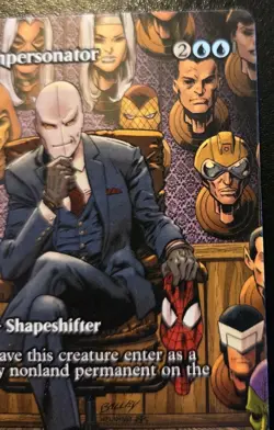 Clever Impersonator (Borderless) 0008 Mythic Spider-Man Magic: The Gathering - Image 3