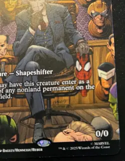 Clever Impersonator (Borderless) 0008 Mythic Spider-Man Magic: The Gathering - Image 5