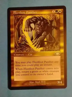 Fleetfoot Panther 1X MP Planeshift MTG Magic the Gathering - Image 1