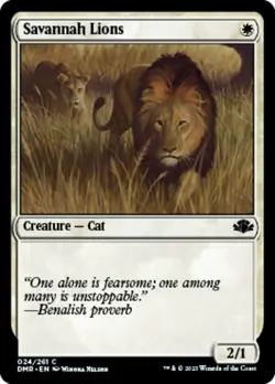 Savannah Lions NM, English MTG Dominaria Remastered - Image 1