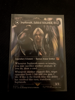 Sephiroth, Fabled SOLDIER (0317) (Borderless) Final Fantasy Regular - Image 1