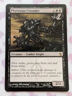 MTG Magic the Gathering Phyrexian Crusader (50/161) Mirrodin Besieged LP - Image 1