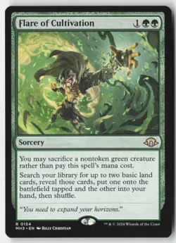 MTG - Flare of Cultivation R Modern Horizons 3 154 LP-NM - Image 1