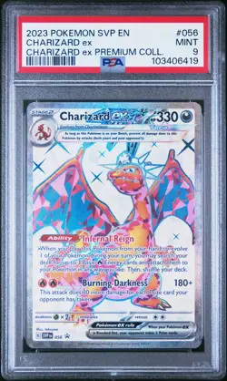 2023 POKEMON SVP EN-SV BLACK STAR PROMO #056 CHARIZARD EX PSA 9 - Image 1