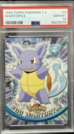 1999 TOPPS POKEMON T.V. WARTORTLE #8 PSA 10 - Image 3