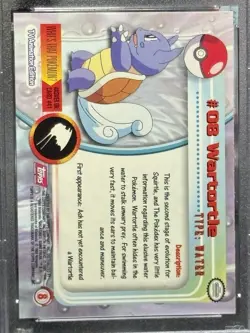 1999 TOPPS POKEMON T.V. WARTORTLE #8 PSA 10 - Image 5