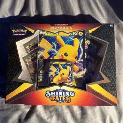 Pokemon Shining Fates TCG Pikachu V Box New Factory Sealed 820650828690 - Image 1
