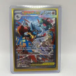 Pokemon TCG 2025 Mega Lucario EX 179/132 Mega Evolutions - Image 1