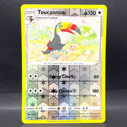 2020 POKEMON VIVID VOLTAGE TOUCANNON 145/185 REVERSE HOLO (RARE) - Image 1