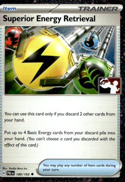 SUPERIOR ENERGY RETRIEVAL PLAY! PRIZE PACK 189/193 COSMOS HOLO Pokemon TCG - Image 1