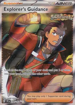 Explorer's Guidance 200/162 Full Art Holo Rare Temporal Forces Pokemon TCG - Image 1