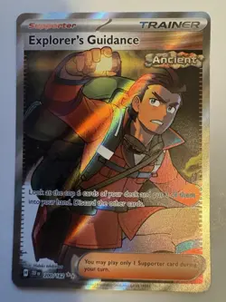 Explorer's Guidance 200/162 Full Art Holo Rare Temporal Forces Pokemon TCG - Image 3