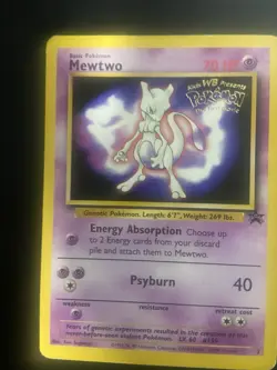 POKEMON MEWTWO # 3 The First Movie Black Star Promo Wizards MP #C - Image 2