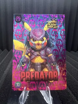 Predator (Pikachu) #E2 - Purple Holo Box Hit Electric Pikachu Cosplay - Pokemon - Image 1