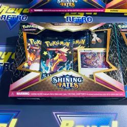 Pokemon TCG Shining Fates Mad Party Pin Collections Set of 4 Factory Sealed - Image 2