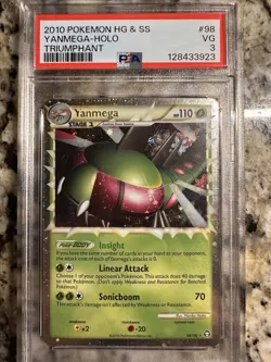 2010 Pokemon HG & SS Yanmega Holo Triumphant - Image 1